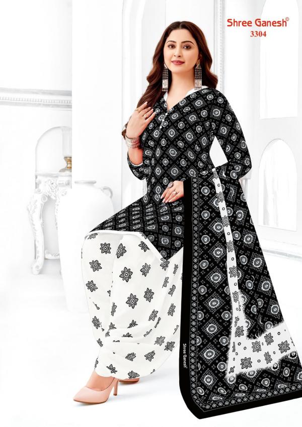 Shree Ganesh Colours Special White & Black Vol-3 – Dress Material